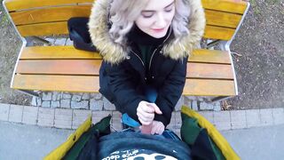 Eva Elfie - Cute Teen Swallows Cum for Cash