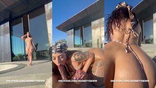 Hooneyydeww - Poolside POV BBC Sextape