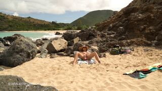 Bitchinbubba_Rocky XXX - Beach masturbation while someone watches