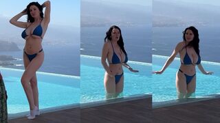 Laurine naked pool strip