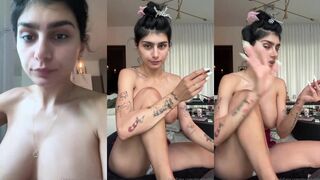 Mia Khalifa nude Smoking break ppv