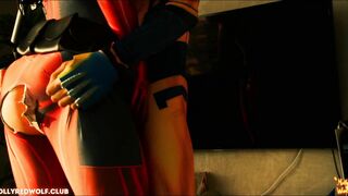 MollyRedWolf Deadpool Vs Wolverine. Crazy Sexual Fight