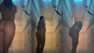 AMANDA  CERNY SEXY SHOWER