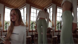 Caroline Zalog G String Tease Video