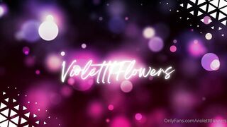 Canbebought Violet Flowers OnlyFans Gaming chair solo fun