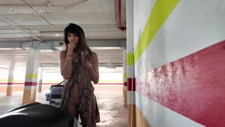 DaringKiara Naked in elevator dare