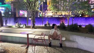 Nicole Niagara Las Vegas street masturbation