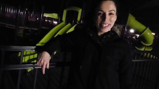 Nicole Niagara Lit up in the public park + Mens bathroom masturbation