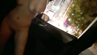 Nicole Niagara Sex-Worker Masturbating on Street Blindfolded pt.1