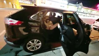 Nicole Niagara Sex-Worker Masturbating on Street Blindfolded pt.1