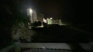 Nicole Niagara Pier pussy play - risky, butt naked, and caught!