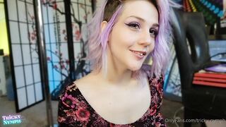Tricky Nymph OnlyFans - watch me shave my head