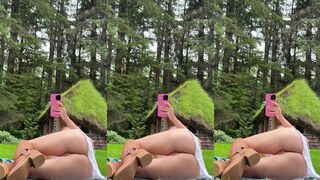 Sara Jean Underwood Outdoor Pussy Show