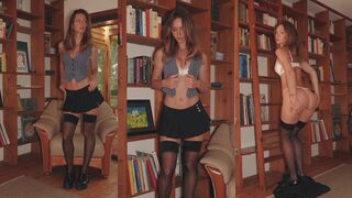 Rachel Cook nude bookworm striptease