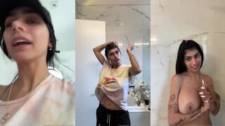 Mia Khalifa Back home Shower Video