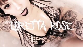 Loretta Rose - Gothic Babe Cums In Bath