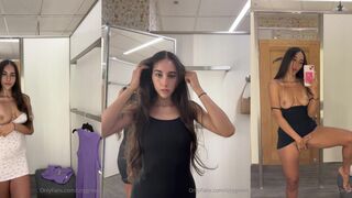 izzy green dressing room pussy finger bang