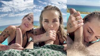 Ali Rose - Pool Blowjob