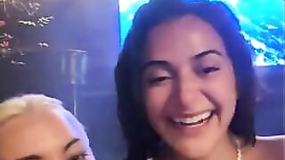 Lindsey Pelas GG Live Hot Tub at night