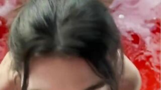 Paige Insco blowjob jacuzzi onlyfans