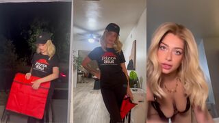 Ellerayxo  Gets Fucked After Delivery Pizza