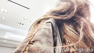 DaringKiara public nudity adventure at a busy shopping mall