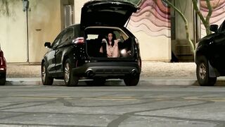 Nicole Niagara Caught Masturbating Solo in City Parking Lots