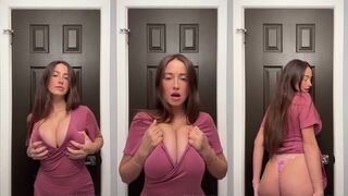Cece Rose Striping Nakedd showing you my massive Mommy Milker Tits