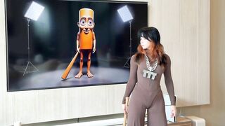 Sweetie Fox Goes Full Brainrot In A Tung Tung Tung Sahur Cosplay