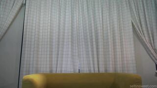 seltinsweet rubs her clit while riding a dildo