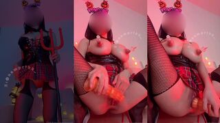 namprikk halloween develish creamy dildo ride