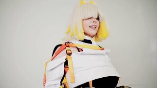 Momokun Elegg Solo UNCENSORED PUSSY, DILDO RIDE & FOOT JOB