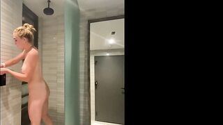 Grace Charis naked shower spy pov