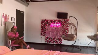 Patient has an issue with releasing so she helps him get the semen out of his nuts