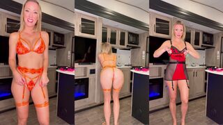 Vicky Stark Try-on Garter Belt Lingerie