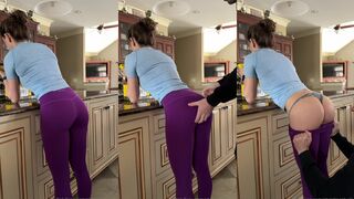 Christina Khalil Post workout...he just can't resist that juicy booty