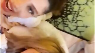 Marina Maya and Artemis Carmona London Cumwalk