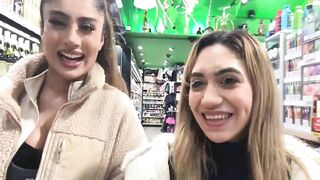 Marina Maya and Artemis Carmona London Cumwalk