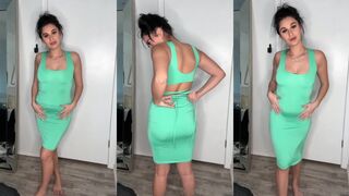 C.S OF - Green Dress Striptease