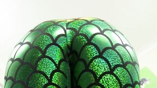 J.W OF - Shiny Catsuit Ass Worship